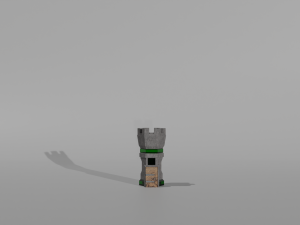 Tower defance game ready low poly tower pack Modèle 3D