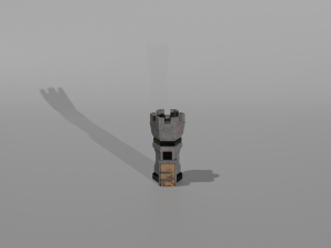 Tower defance game ready low poly tower pack Modèle 3D