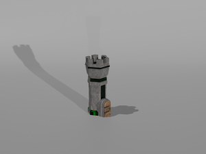 Tower defance game ready low poly tower pack Modèle 3D