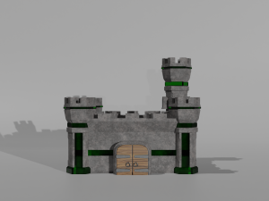 Tower defance game ready low poly tower pack Modèle 3D
