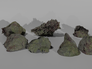 Tower defance game ready low poly tower pack Modèle 3D