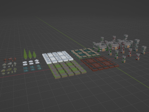 Tower defance game ready low poly tower pack Modèle 3D