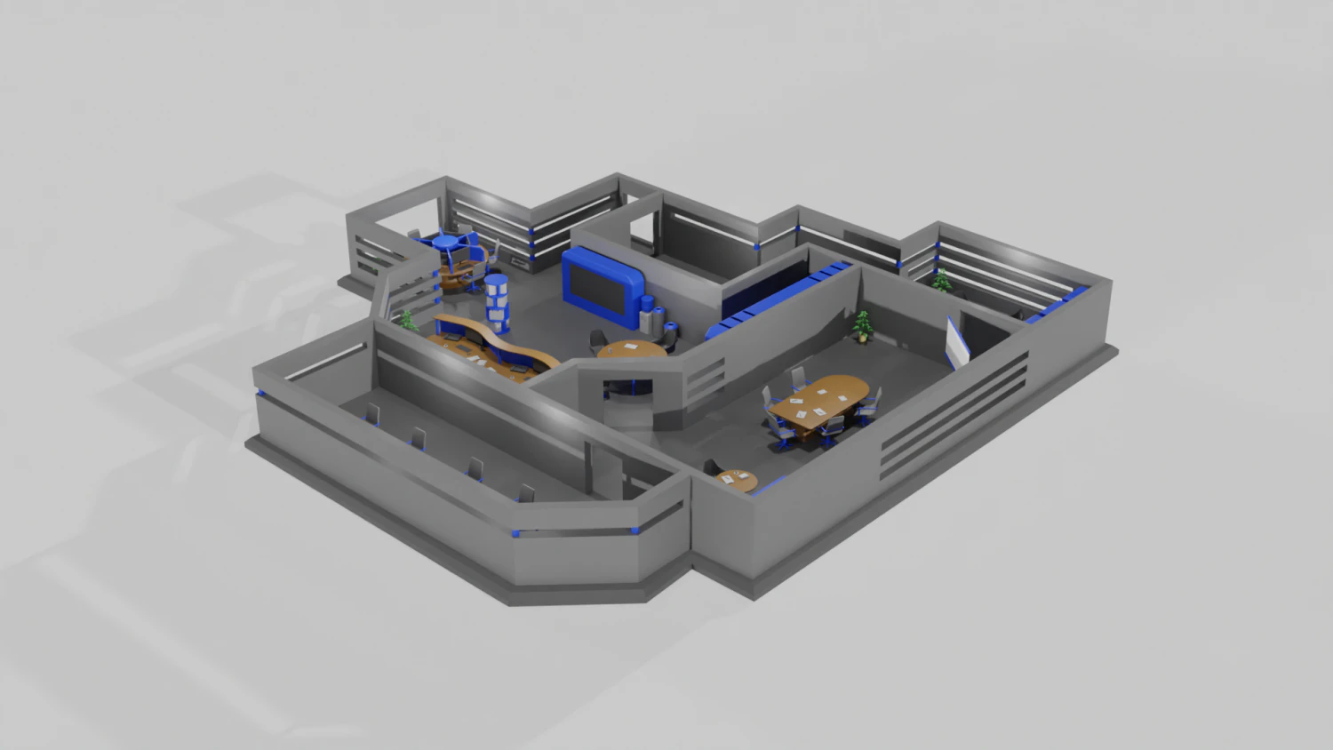 Office game ready pack 3D Model .c4d .max .obj .3ds .fbx .stl .blend 
