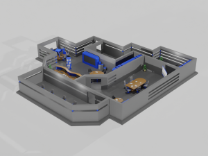 Office game ready pack Model 3D