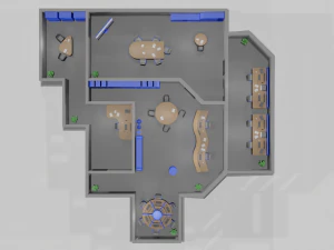 Office game ready pack 3D Model