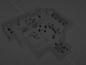 Office game ready pack 3D Model