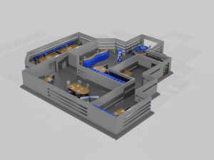 Office game ready pack Modèle 3D