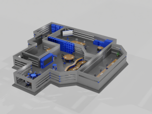 Office game ready pack Modèle 3D