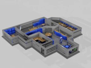Office game ready pack 3D Model