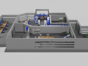 Office game ready pack Modèle 3D