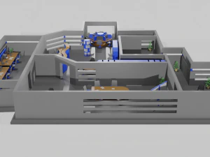 Office game ready pack 3D Model