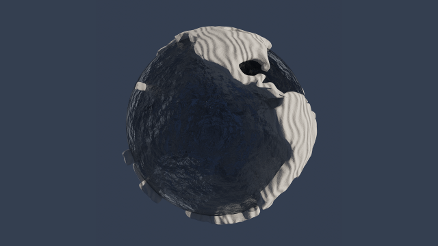 Snow Covered World 3D Model .c4d .max .obj .3ds .fbx .stl .blend 