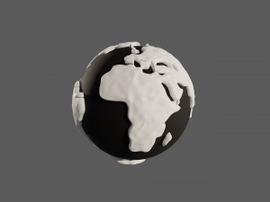 Snow Covered World 3D Model