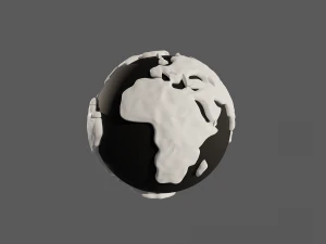 Snow Covered World 3D Model