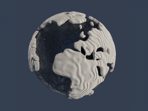 Snow Covered World 3D Model