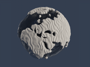 Snow Covered World 3D Model