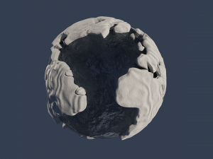 Snow Covered World 3D Model