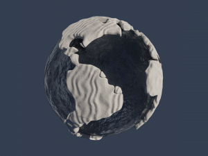 Snow Covered World 3D Model