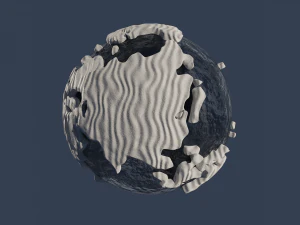 Snow Covered World 3D Model