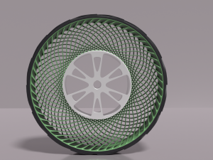 Innovative Bridgestone Airless wheel 3D Model