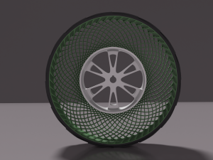Innovative Bridgestone Airless wheel 3D Model
