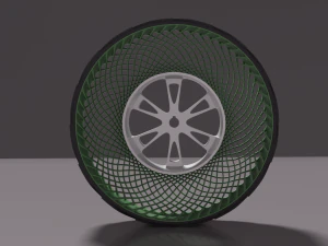 Innovative Bridgestone Airless wheel 3D Model
