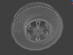 Innovative Bridgestone Airless wheel 3D Model