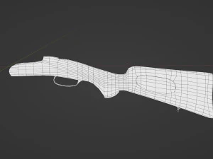 A hunting rifle 3D Model