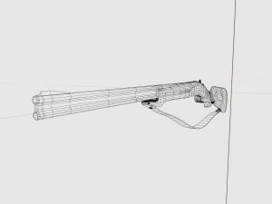 A hunting rifle 3D Model