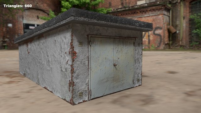 Garage 3D 모델 .c4d .max .obj .3ds .fbx .stl .blend 