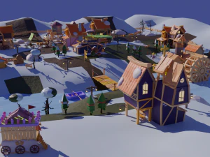 Village Pack-Flexible Modular 3D Model