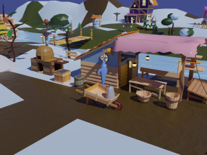 Village Pack-Flexible Modular 3D-Modell