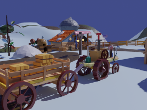 Village Pack-Flexible Modular 3D-Modell