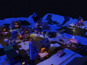 Village Pack-Flexible Modular 3D Model