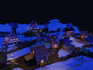 Village Pack-Flexible Modular 3D-Modell