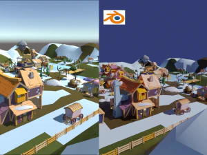 Village Pack-Flexible Modular 3D Model