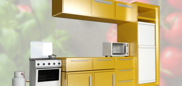 Homemade kitchen 3D 모델 .c4d .max .obj .3ds .fbx .stl .blend 