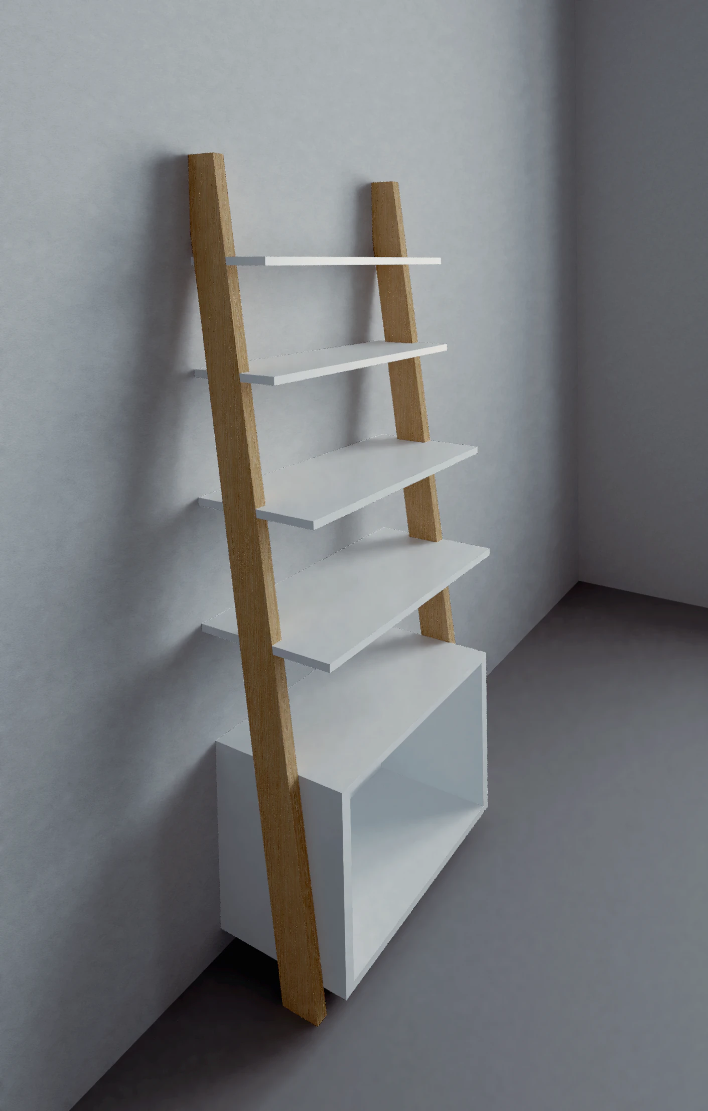 Shelving Scandinavia 3D Model .c4d .max .obj .3ds .fbx .stl .blend 