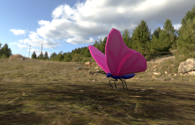 Rigged butterfly 3D Модель .c4d .max .obj .3ds .fbx .stl .blend 