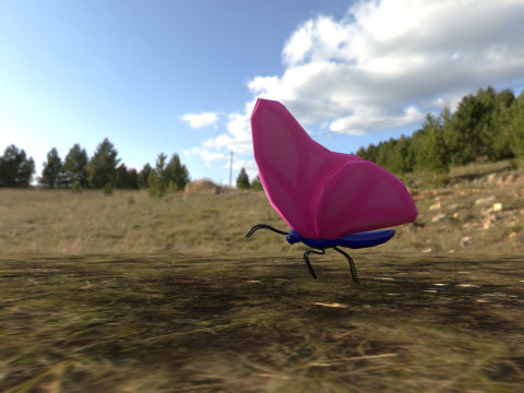 Rigged butterfly 3D Модель
