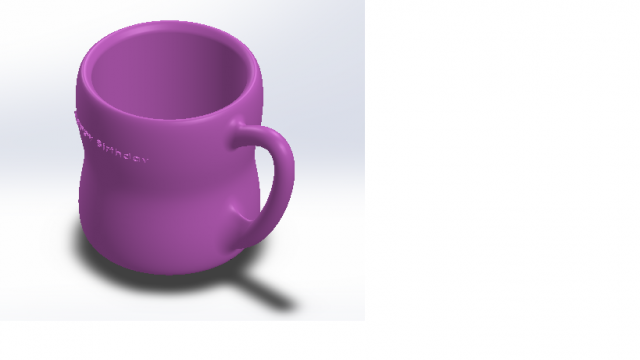 3D Cup-Mug Happy Birthday Modello 3D .c4d .max .obj .3ds .fbx .stl .blend 