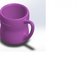 3D-Becher &bdquo;Happy Birthday&ldquo;. 3D Modell