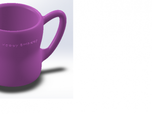 3D Cup-Mug Happy Birthday Modello 3D