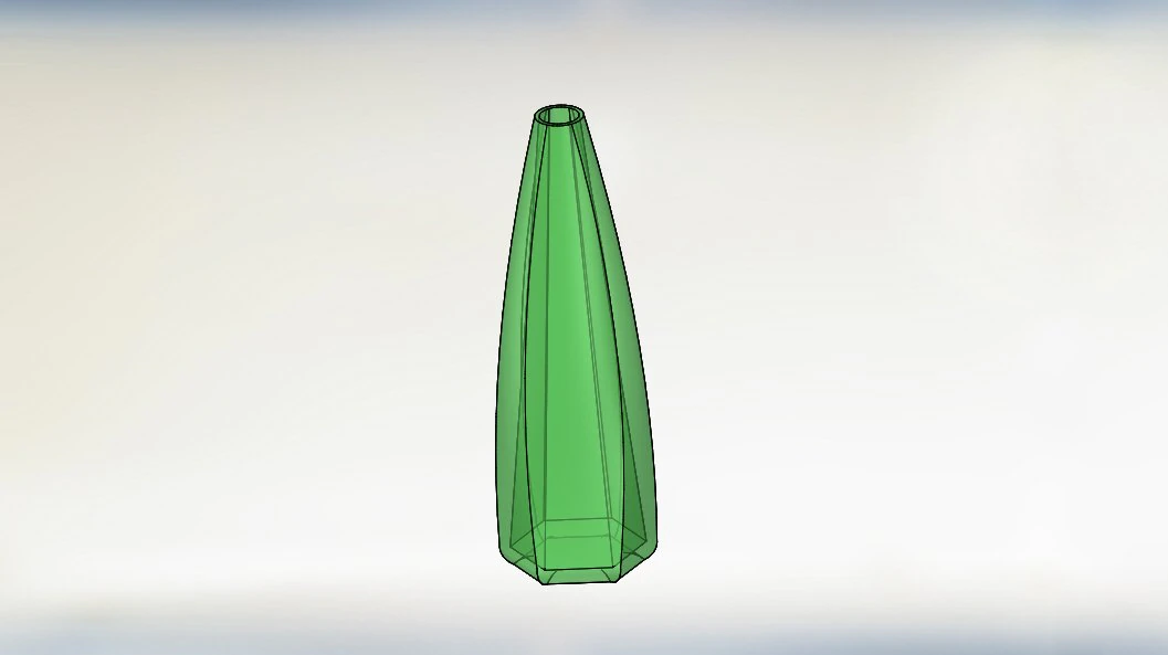 Flower glass vase in Multi Color 3D Model .c4d .max .obj .3ds .fbx .stl .blend