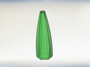 Flower glass vase in Multi Color 3D 模型