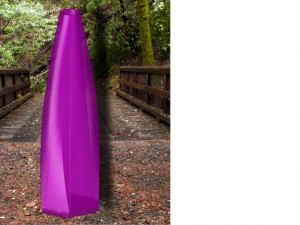 Flower glass vase in Multi Color Modello 3D