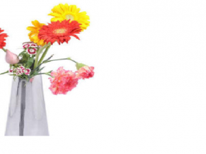 Flower glass vase in Multi Color Modello 3D