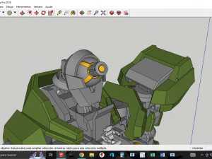 Su&iacute;te m&oacute;vel pasta gundam iron Modelo 3D