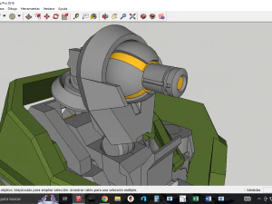 Su&iacute;te m&oacute;vel pasta gundam iron Modelo 3D