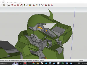 Su&iacute;te m&oacute;vel pasta gundam iron Modelo 3D